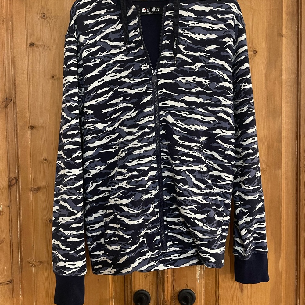 Ethika Black and White Camo Jacket
